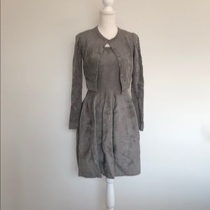 Alaia velour dress with jacket